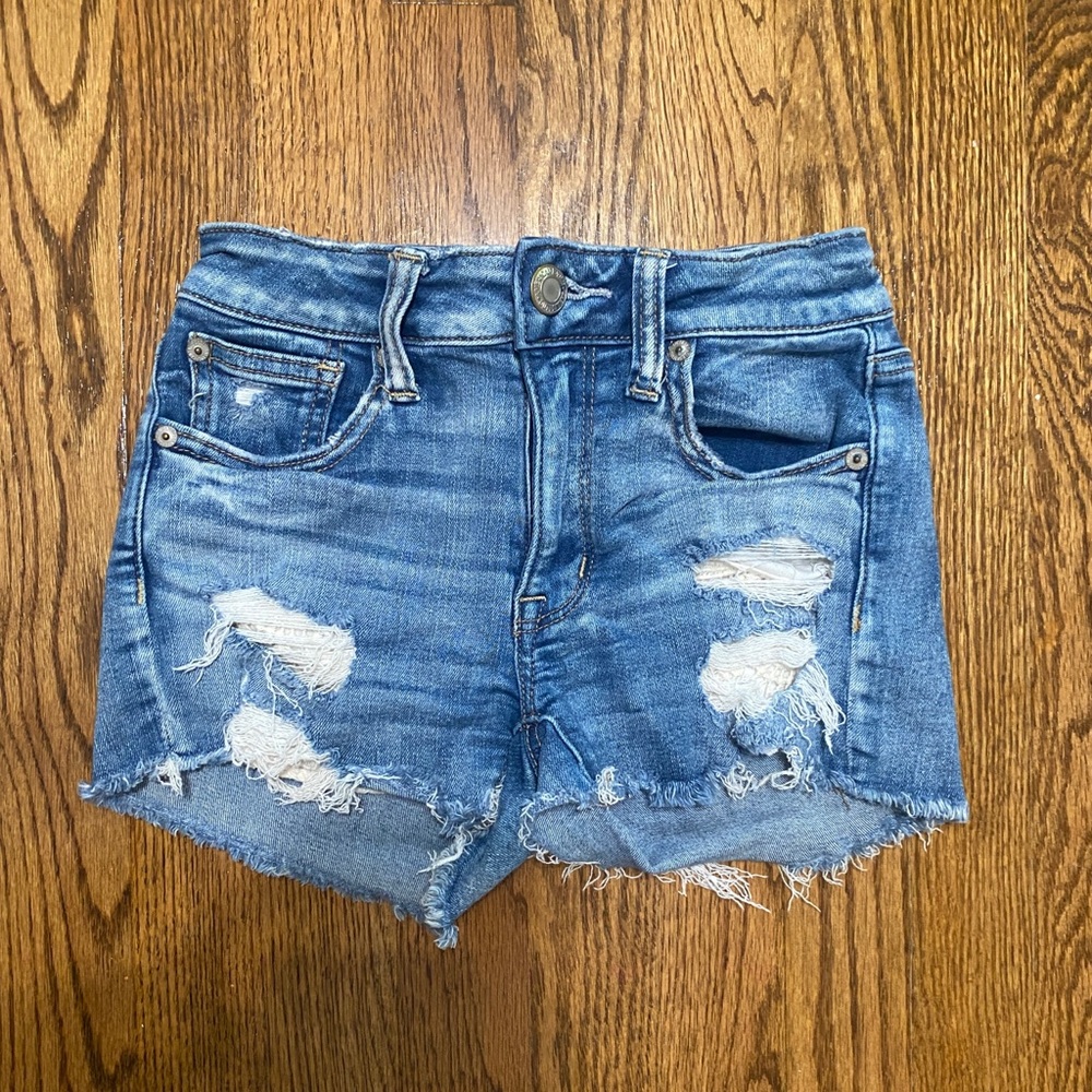 American eagle denim shorts, size 00